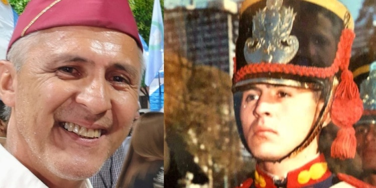 HONOR DE SER GRANADERO. Juan Carlos Gómez, uno de los organizadores.