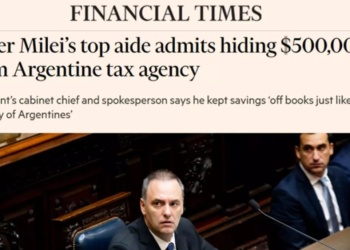 El escándalo por la declaración patrimonial de Adorni llegó al Financial Times
