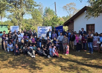 Comunidad mbya celebró la llegada del agua