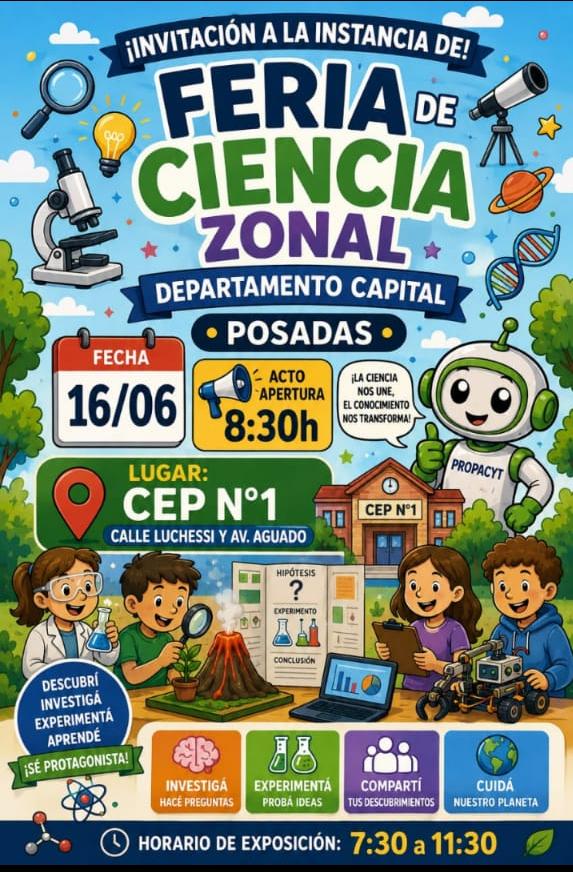 Posadas dio inicio a las Ferias Zonales de Ciencia y Tecnología con más de 80 proyectos