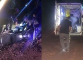 Motociclista adolescente y su acompañante terminaron hospitalizados tras un choque