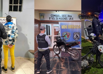 Operativos nocturnos en Posadas: secuestran motos y demoran a dos hombres
