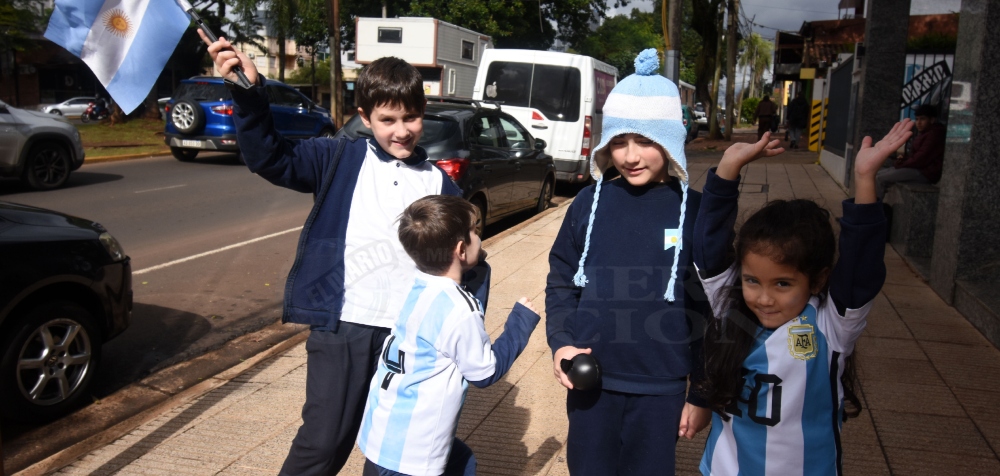 El partido de Argentina también se vivió en las aulas