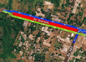 Cortan la circulación sobre avenida Quaranta por obras de la Travesía Urbana