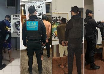 Cuatro detenidos en procedimientos durante la madrugada en Posadas