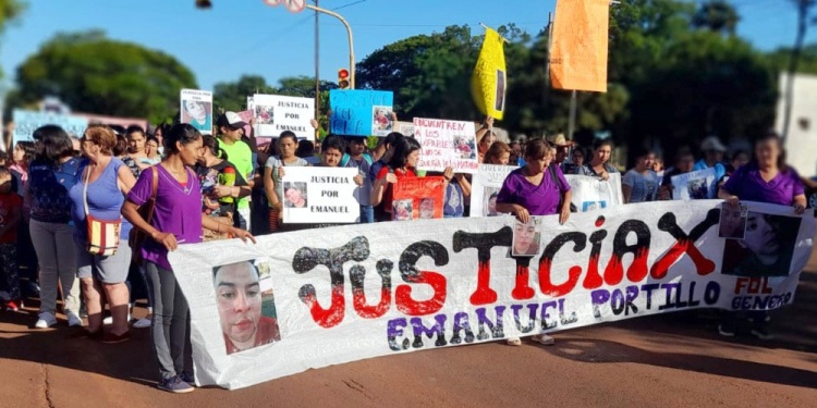 MARCHAS. Se replicaron en la localidad de Azara y también en Posadas a los pocos días de crimen del joven.