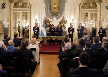Juró Santilli en la Rosada como nuevo Jefe de Gabinete