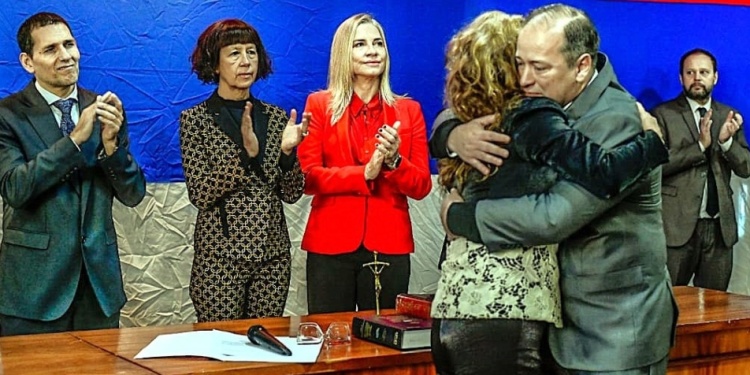 PLANTEL COMPLETO. Con la ceremonia de ayer, el STJ volvió a su cantidad de nueve ministros integrantes.
