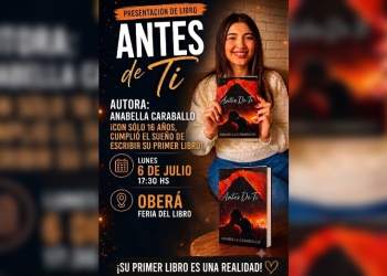 Con apenas 16 años, la posadeña Anabella Caraballo presenta su primera novela: “Antes de Ti”