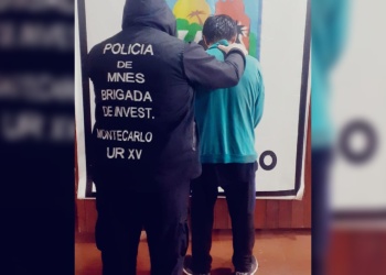 Robó rollos de cable de la Cooperativa Eléctrica de Montecarlo y quedó registrado por las cámaras