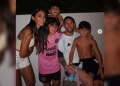 “Juntos de nuevo”: Antonela Rocuzzo graficó el reencuentro con Lionel Messi y sus hijos