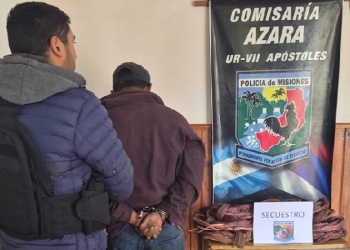 Azara: Robaba cables de una empresa, fue descubierto y terminó detenido