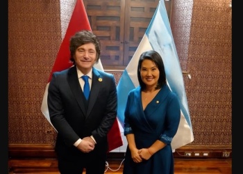 Javier Milei se reunió con la presidenta del Perú Keiko Fujimori