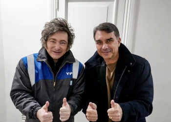 Javier Milei confirmó que viajará en julio a Brasil para apoyar a Flavio Bolsonaro