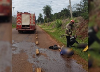 Dos ciclistas despistaron y resultaron heridos en Santo Pipó