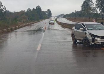 Despiste en Santa Ana: una conductora herida tras impactar contra el divisor vial de la ruta 12