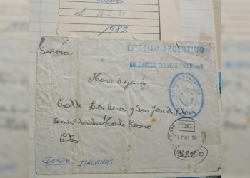 Recuperan documento postal de “Malvinas”