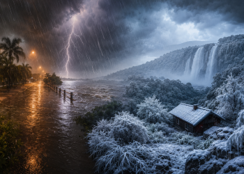 Muchas lluvias, frío intenso y ¿nieve en Misiones?: qué dice el pronóstico