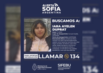 Desesperada búsqueda de una adolescente de 17 años en Corrientes: activaron la Alerta Sofía