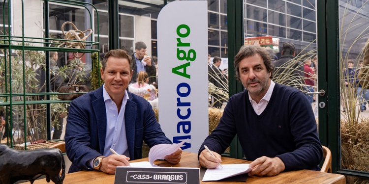 Jorge Brito, Presidente de Banco Macro y  Mauricio Groppo, Titular de la Asociación Argentina de Brangus.