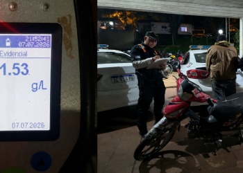 Lo detuvieron en Eldorado tras conducir una moto con 1,53 g/l de alcohol en sangre