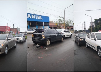 Seis vehículos protagonizaron un choque en cadena sobre la avenida Quaranta