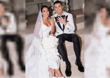 Cristiano Ronaldo se casó con la argentina Georgina Rodríguez