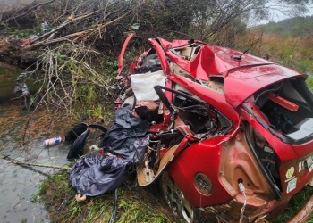 Dos muertos y dos heridos graves tras un choque frontal entre un auto y un camión en la Ruta 14