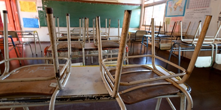 SIN CLASES. La medida afectó a todos los niveles educativos.
