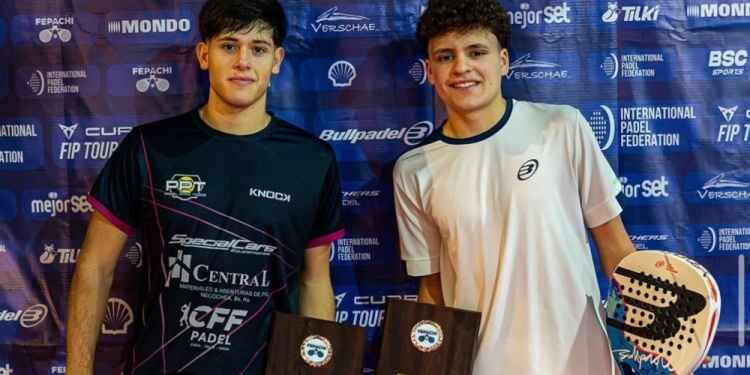 DUPLA LETAL. Maier y Contreras tras lograr el primer puesto en Chile.