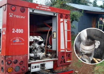 Una salamandra provocó un principio de incendio en una vivienda de Bernardo de Irigoyen