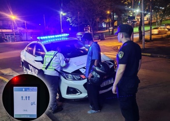 Chocó contra una camioneta estacionada y el alcoholímetro no pudo medir su nivel de alcohol