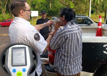 Detectaron a un camionero con 1,97 g/l de alcohol durante un control vial