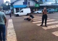 Intensa búsqueda de motociclista que chocó a peatón y se fugó en Eldorado