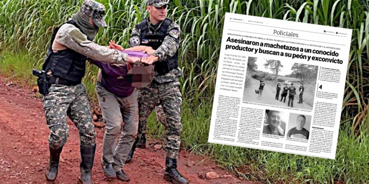 NO LLEGÓ LEJOS. La División Delitos Rurales detuvo al sospechoso en Campo Ramón, cuando intentaba refugiarse en la casa de un amigo.