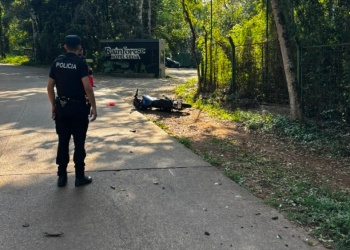 Motociclista está en terapia intensiva tras despiste en Puerto Iguazú