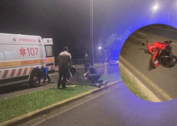 Dos jóvenes heridos tras despistar con una moto en Posadas