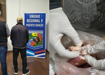 Detectaron cocaína oculta dentro de carne que intentaban ingresar para un detenido en Iguazú