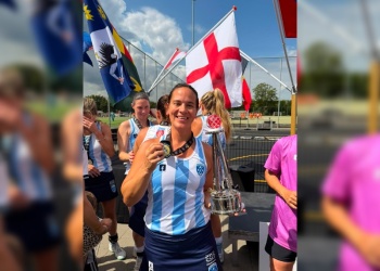 Hockey: la misionera “Marita” Vera, campeona en el Mundial +40