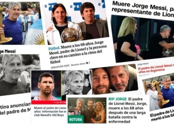 Así reflejaron los principales medios del mundo la muerte del padre de Lionel Messi