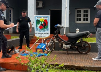 La escondieron entre ramas tras robarla: encontraron la moto y detuvieron a un joven