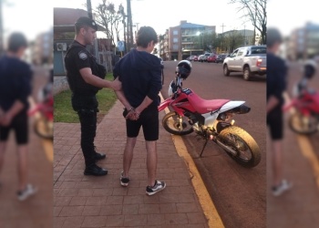Joven fue detenido por realizar maniobras peligrosas con la moto