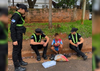 Posadas: hallaron a un niño de 10 años deambulando y la Policía ubicó a su familiar