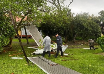 Fuerte temporal también afectó a Roca, Corpus y Santo Pipó