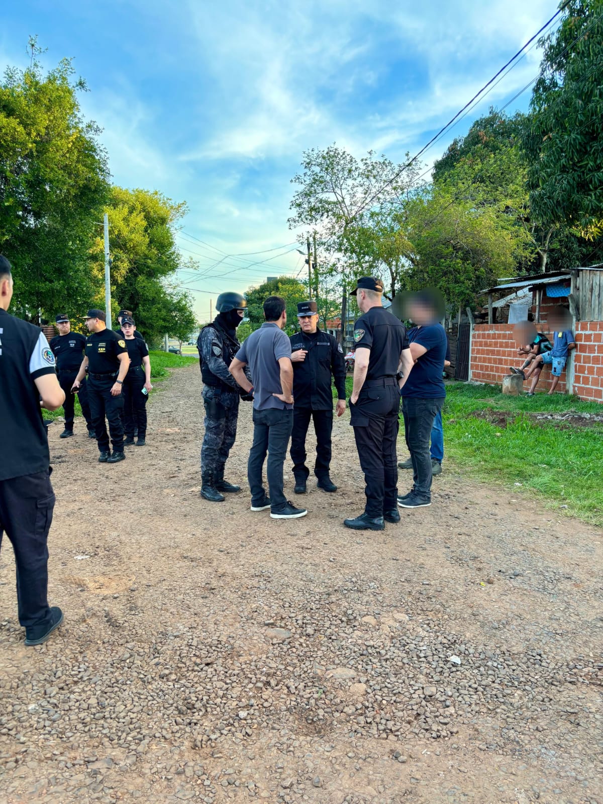 Operativo policial en Posadas