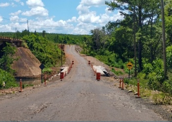 Habilitaron el tránsito en la Ruta Provincial 7 sobre el arroyo Tabay
