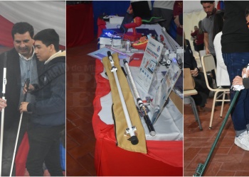 Alumnos secundarios desarrollaron bastones inteligentes y los donaron