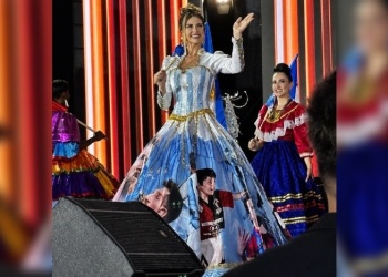 Messi dijo presente en el vestido de Miss Argentina