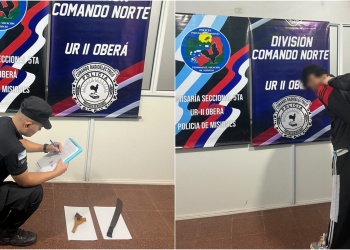 Ataque con piedras y machetes en Oberá: un detenido y tres adolescentes demorados