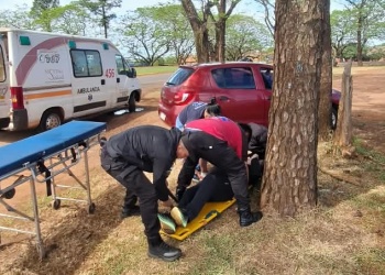 Oberá: peatón sufrió la fractura de cadera tras ser embestido por un auto